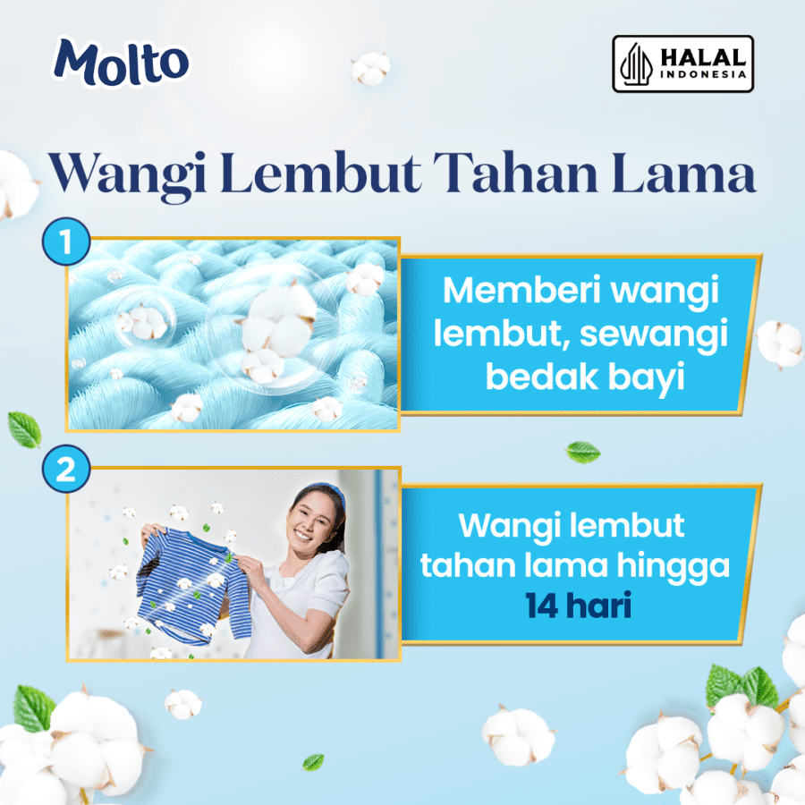 Molto Pure Baby Soft & Gentle Pelembut Pakaian 1500ml