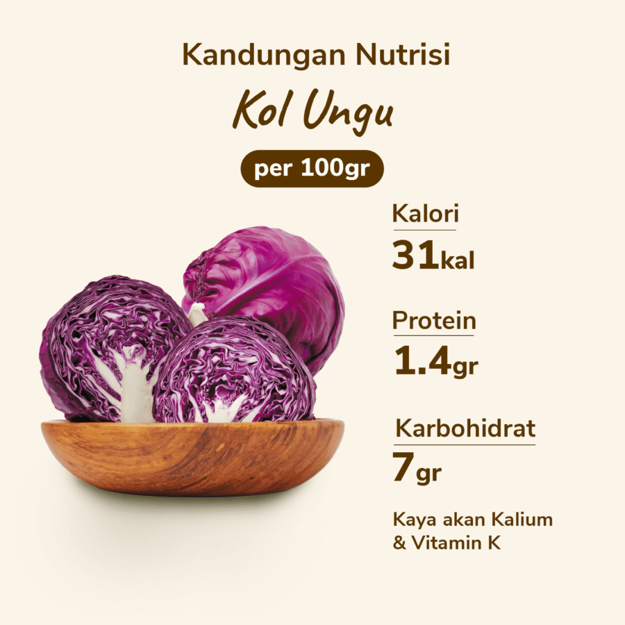 Kol Ungu Astro Farm 1 pcs 400-450gram