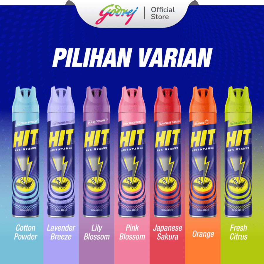 Hit Aerosol Cotton Powder Pembasmi Serangga 600ml