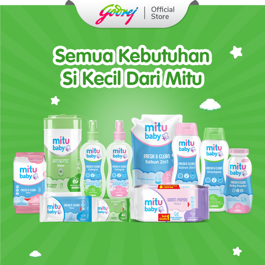 Buy 1 Get 1 Mitu Antiseptic Wipes Refreshing Lime Tisu Basah 100sheets