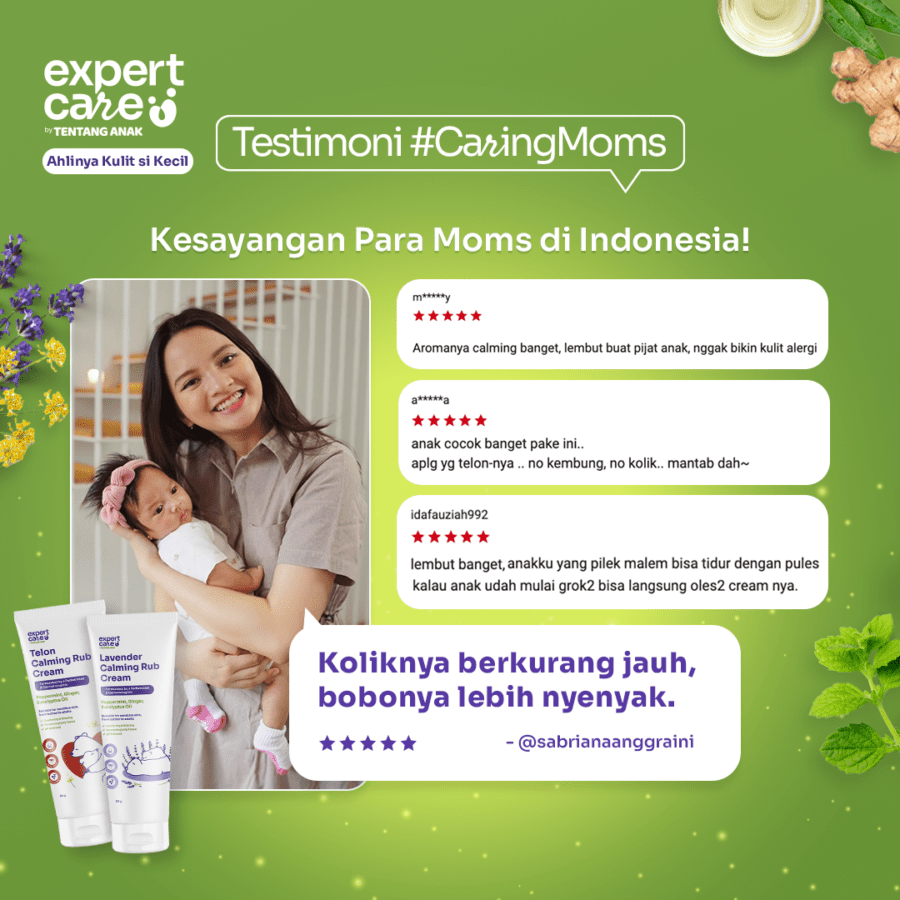Expert Care Telon Calming Rub Cream Perawatan Bayi 50gram