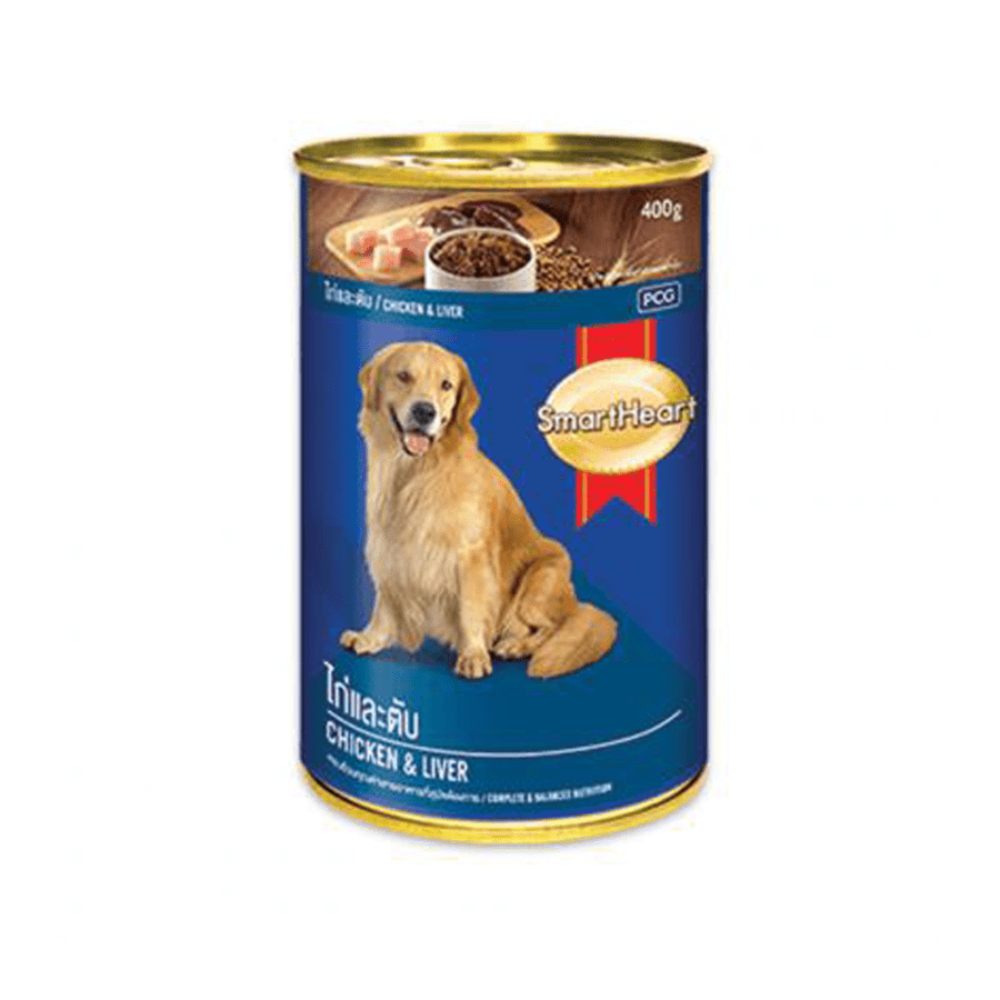 Smartheart Chicken & Liver Makanan Anjing Kaleng 400gram