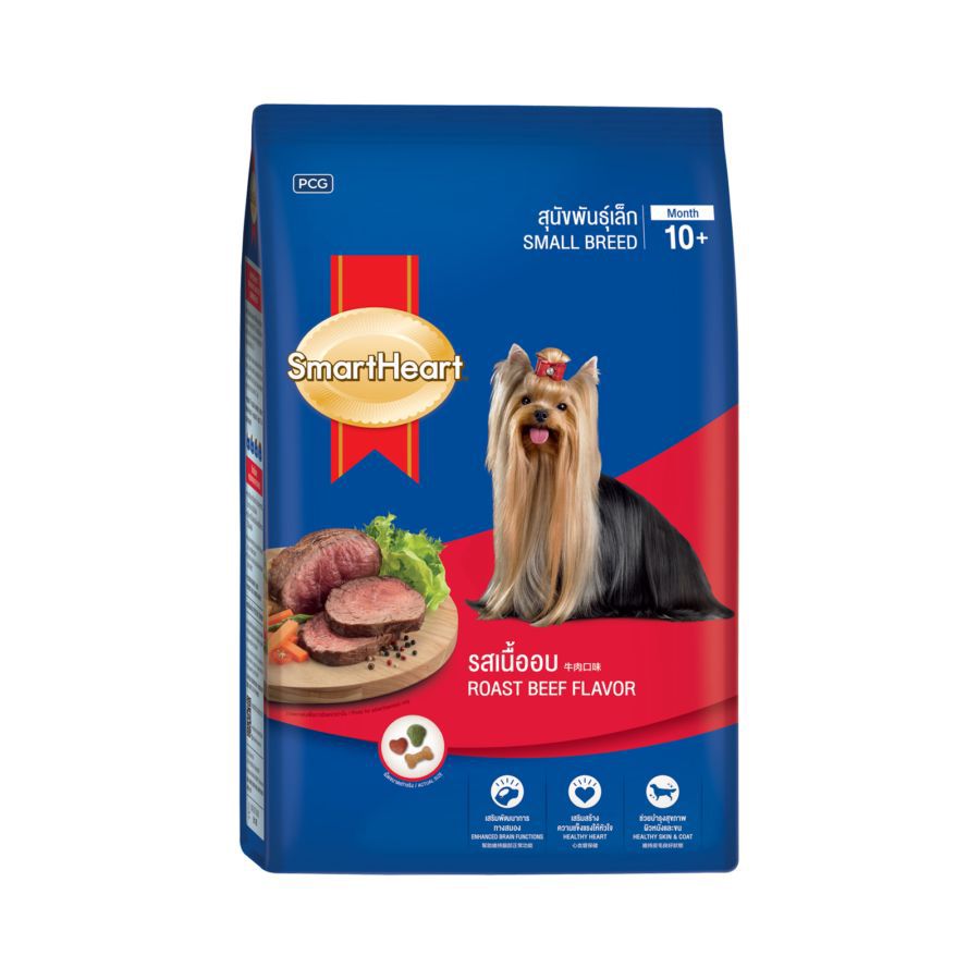 SmartHeart Small Breed Roasted Beef Makanan Anjing Kering 450gram