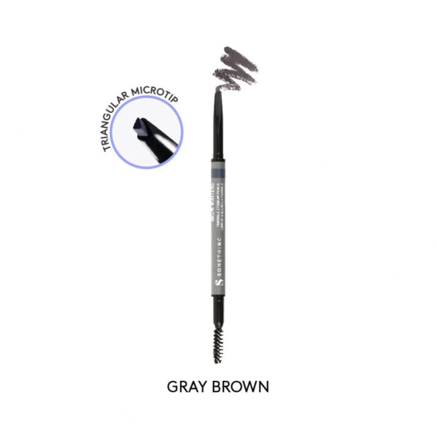 Somethinc Brow Matters Triangle Gray Brown Eyebrow Pencil 1pcs
