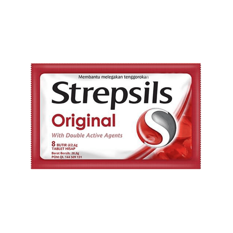 Strepsils Original Permen Pereda Sakit Tenggorokan 8butir