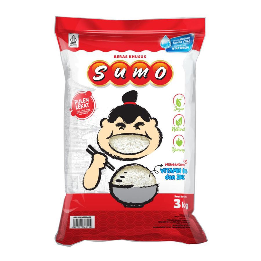 Sumo Merah Fortifikasi Khusus Beras Premium 3kg