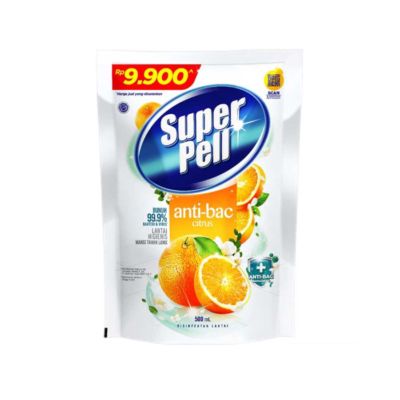 Superpell Anti-bac Citrus Pembersih Lantai Pouch
