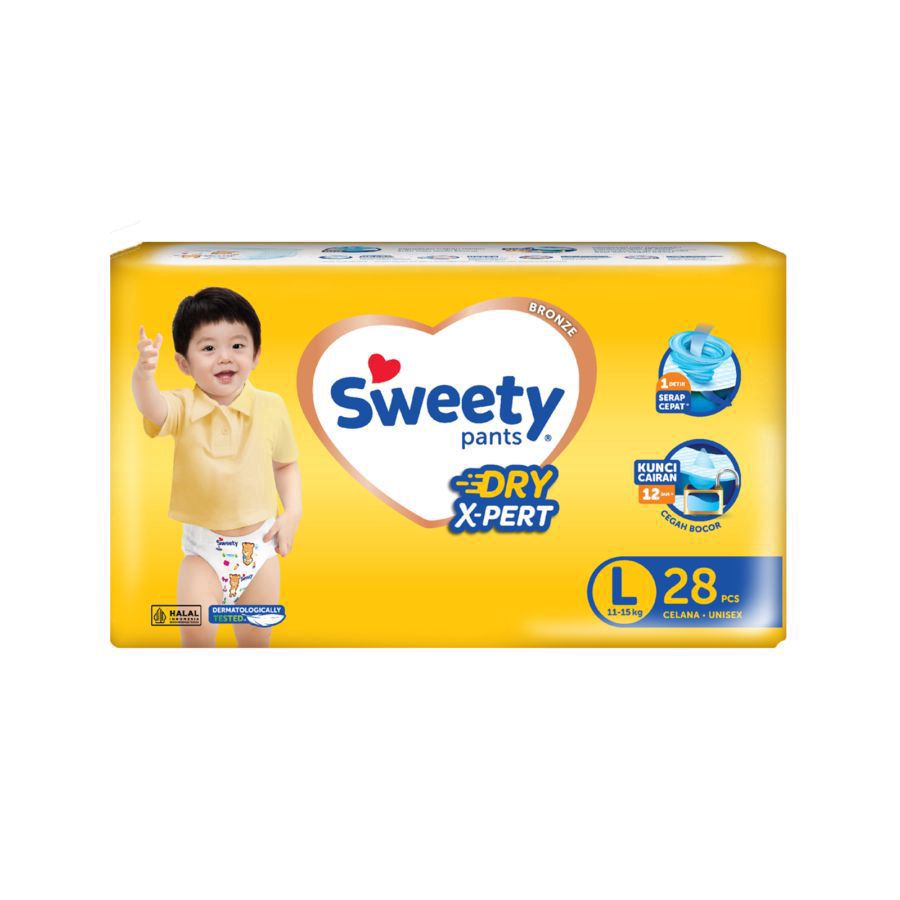 Sweety Bronze Dry X-Pert Pants Diapers L28 1bags