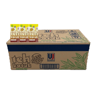 Ultrajaya Teh Kotak Jasmine Less Sugar 300ml