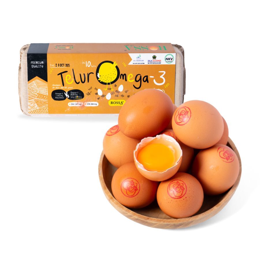 Rossa Farm Telur Ayam Omega 3 10butir
