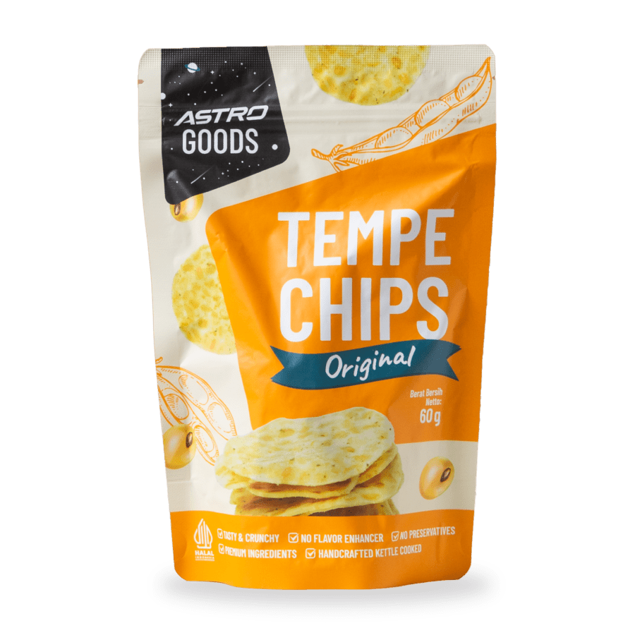 Tempe Chips Original Non MSG Keripik Tempe Astro Goods 60gram