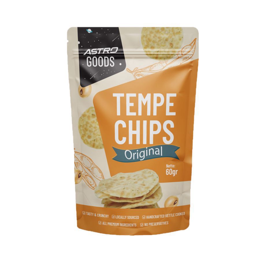 Tempe Chips Original Non MSG Keripik Tempe Astro Goods 60gram