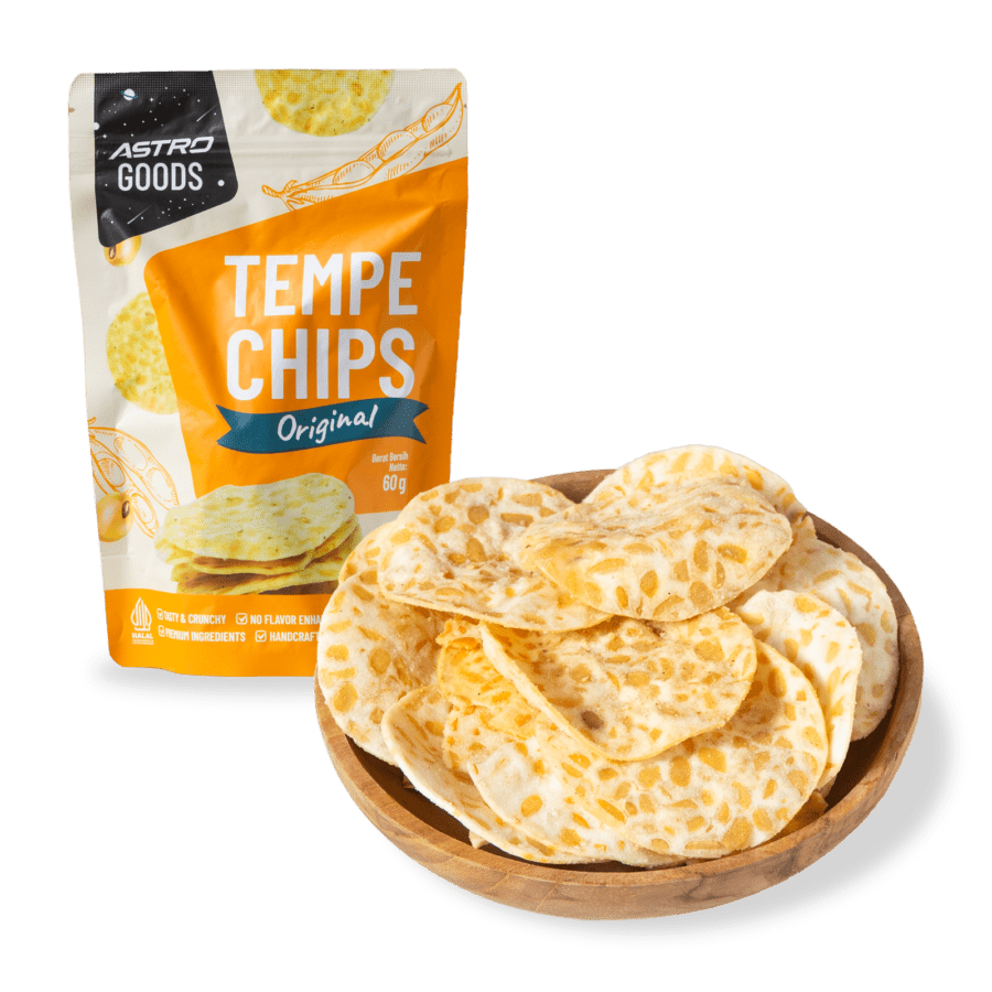 Tempe Chips Original Non MSG Keripik Tempe Astro Goods 60gram
