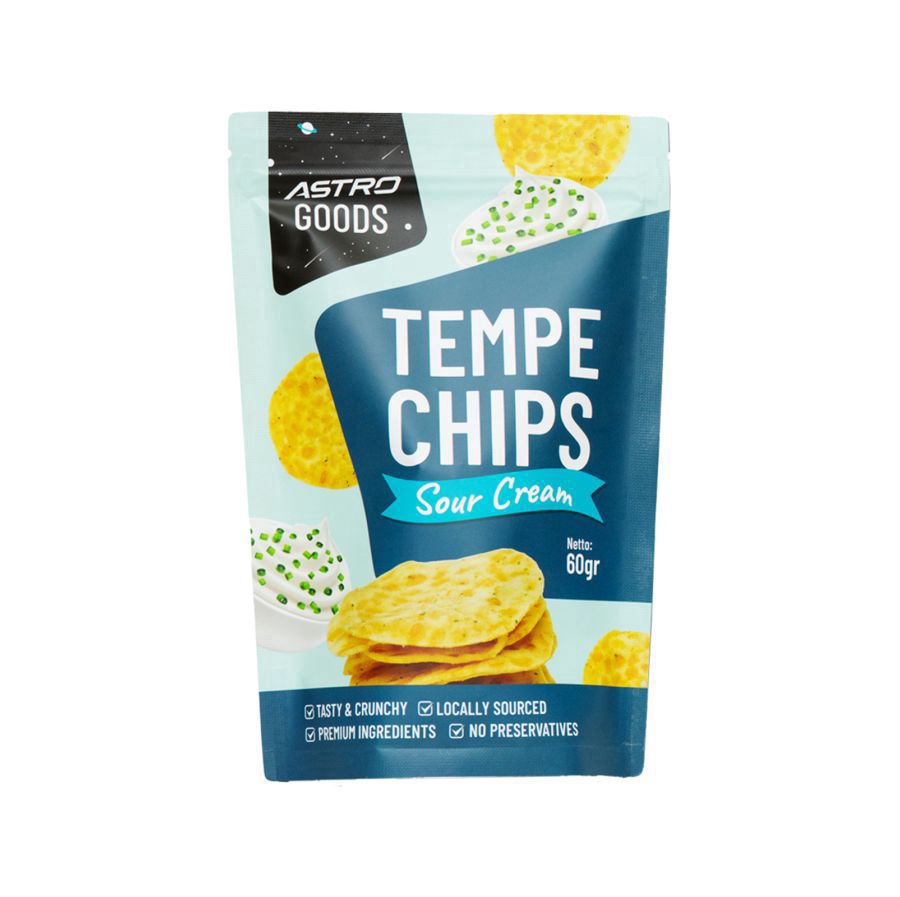 Tempe Chips Sour Cream Keripik Tempe Astro Goods 60gram