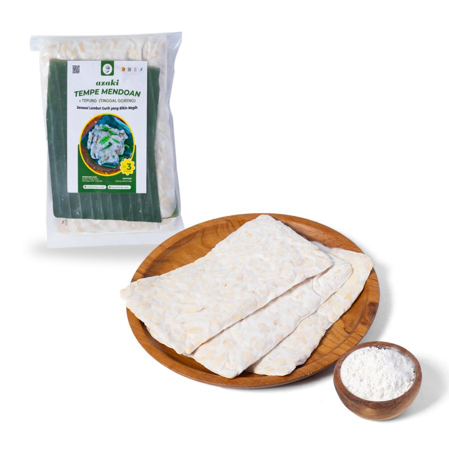 Azaki Tempe Mendoan dan Tepung 3 pcs 1pack