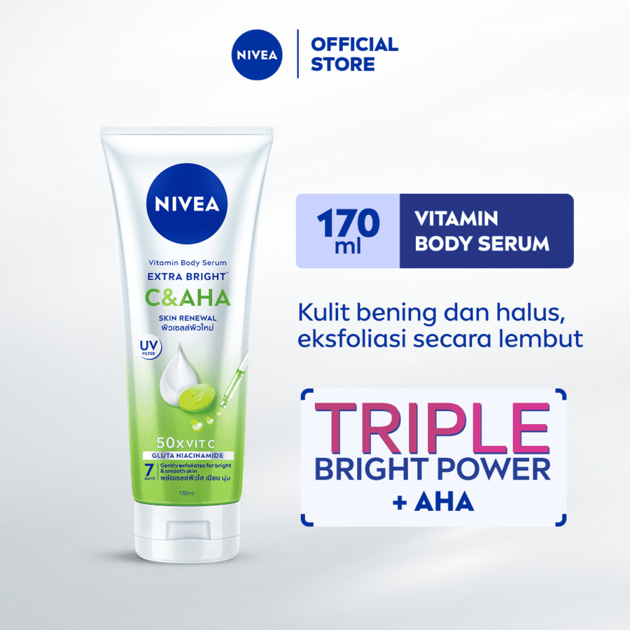 NIVEA Extra Bright C&AHA Skin Renewal Body Serum 170ml