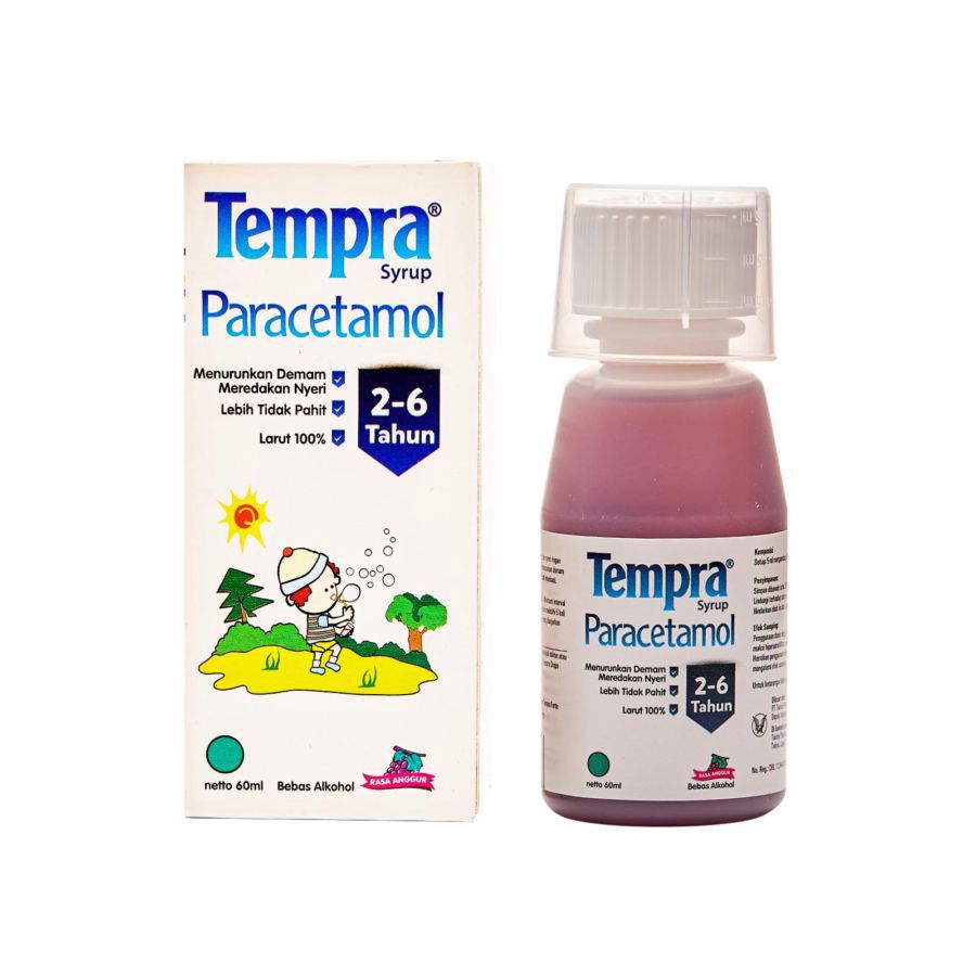 Tempra Syrup Anggur 2-6 Tahun Paracetamol Anak 60ml