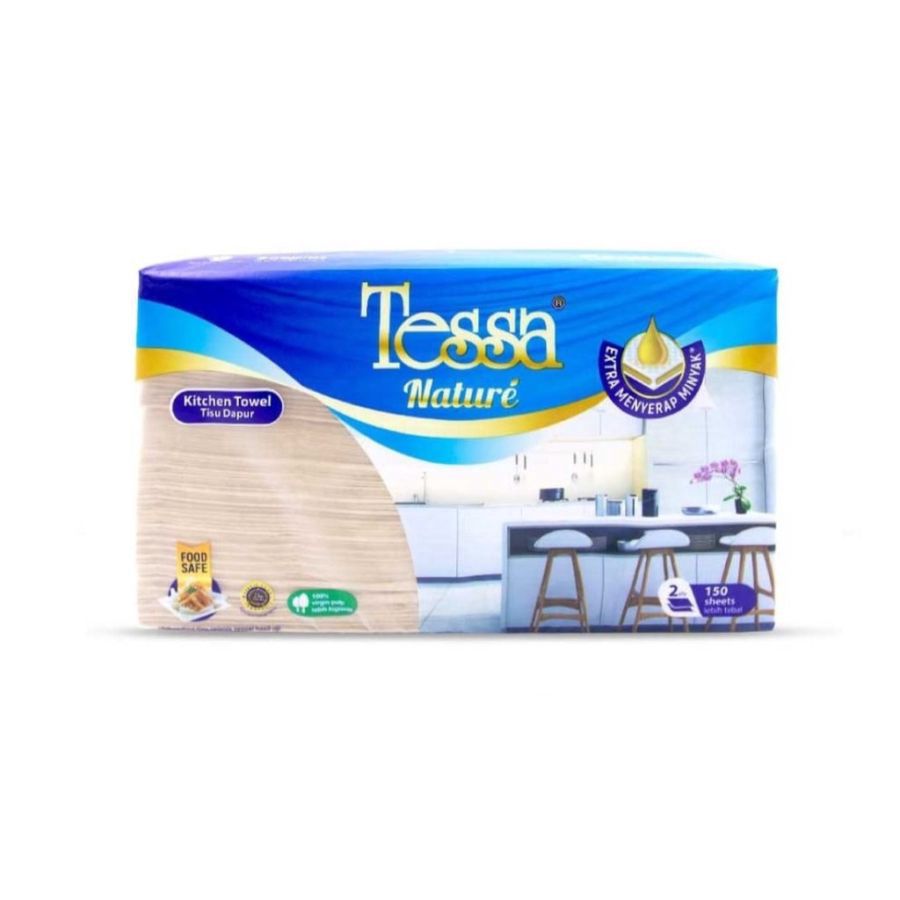 Tessa Nature Unbleached Tisu Dapur 2 Ply 1pack