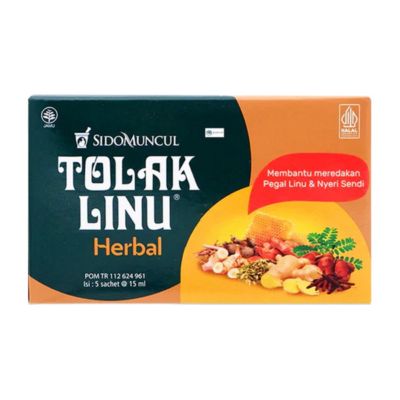 Tolak Linu Herbal Pereda Pegal Linu 5 Sachets