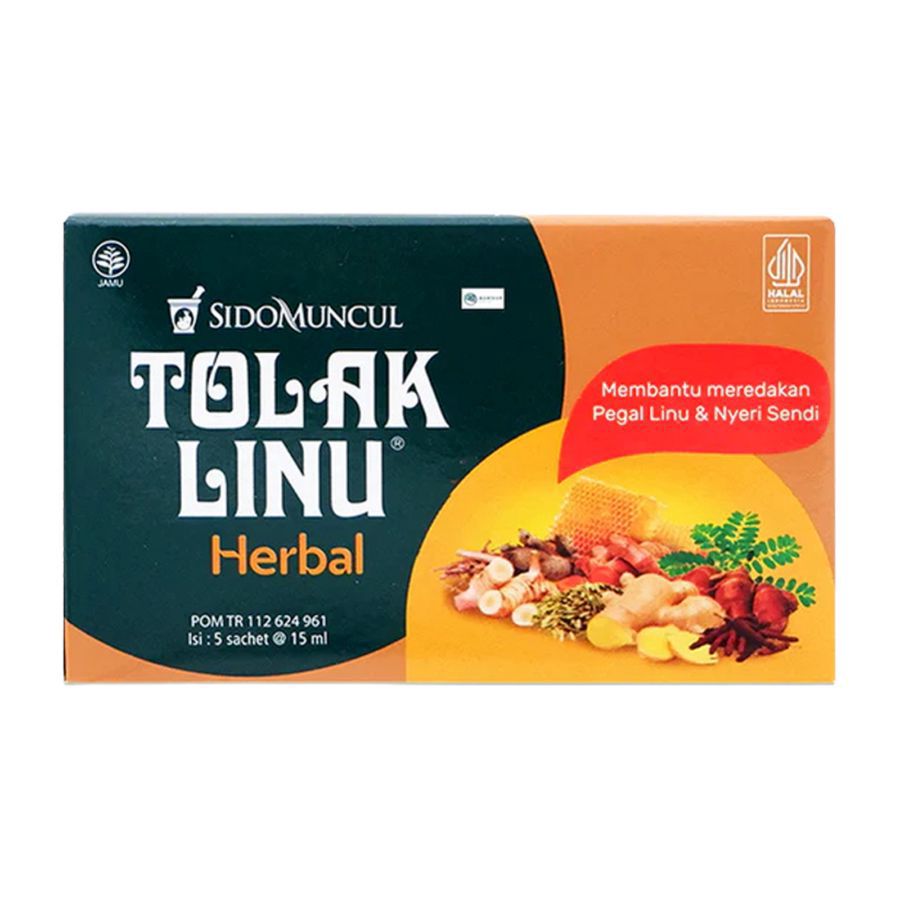 Tolak Linu Herbal Pereda Pegal Linu 5 Sachets 5sachets