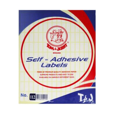 Tom & Jerry Label No.112 putih polos - 1 Pack isi 10 Lembar (New Pack)