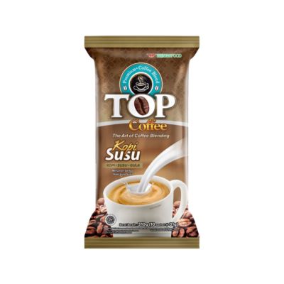 Top Coffee Kopi Susu 3in1 Kopi Bubuk Pack 10 sachets x 31gr