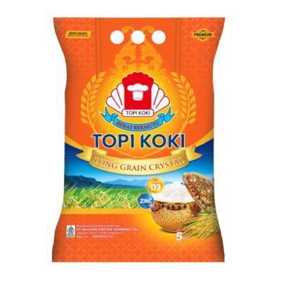 Topi Koki Long Grain Crystal Beras Khusus