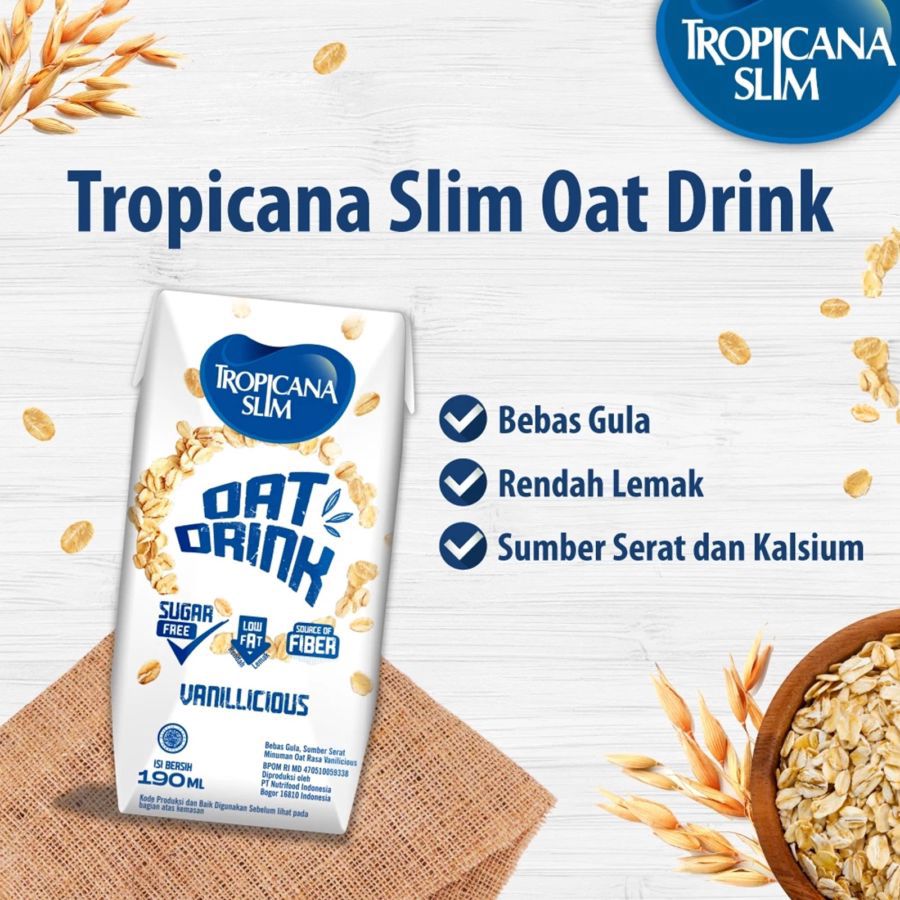 Tropicana Slim Oat Drink Vanillicious 190ml