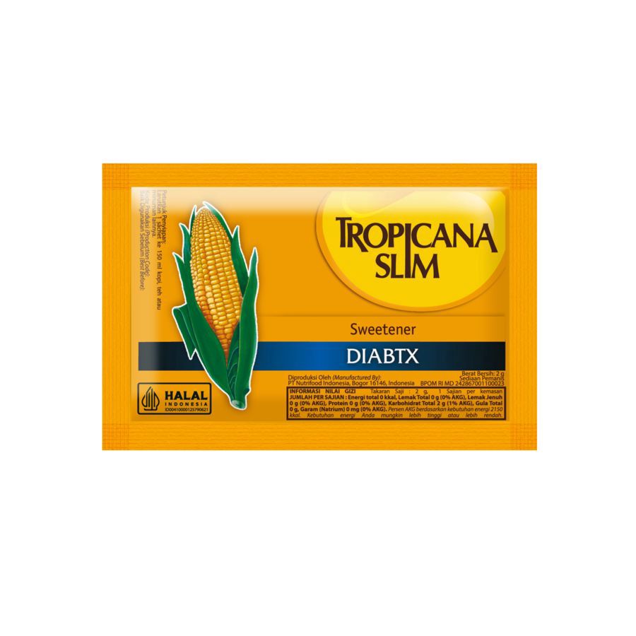 Tropicana Slim Sweetener Diabetics 50 sachets x 1.8gr 90gram