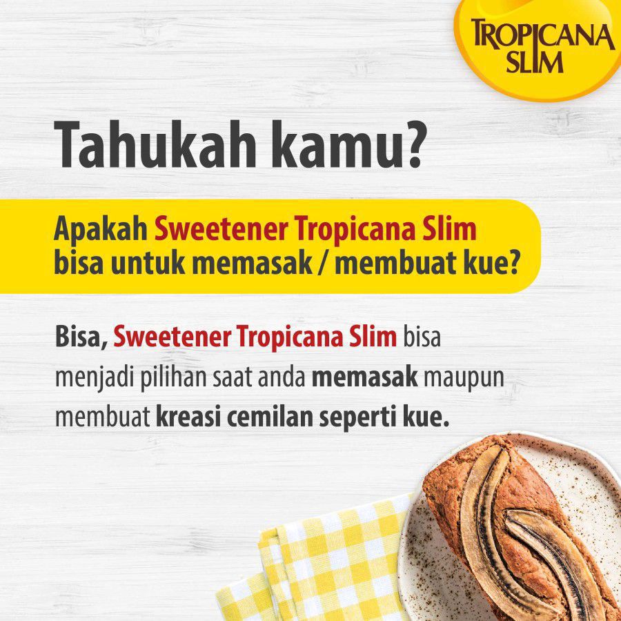Tropicana Slim Classic Sweetener 100 sachets x 2.5 gr 250gram