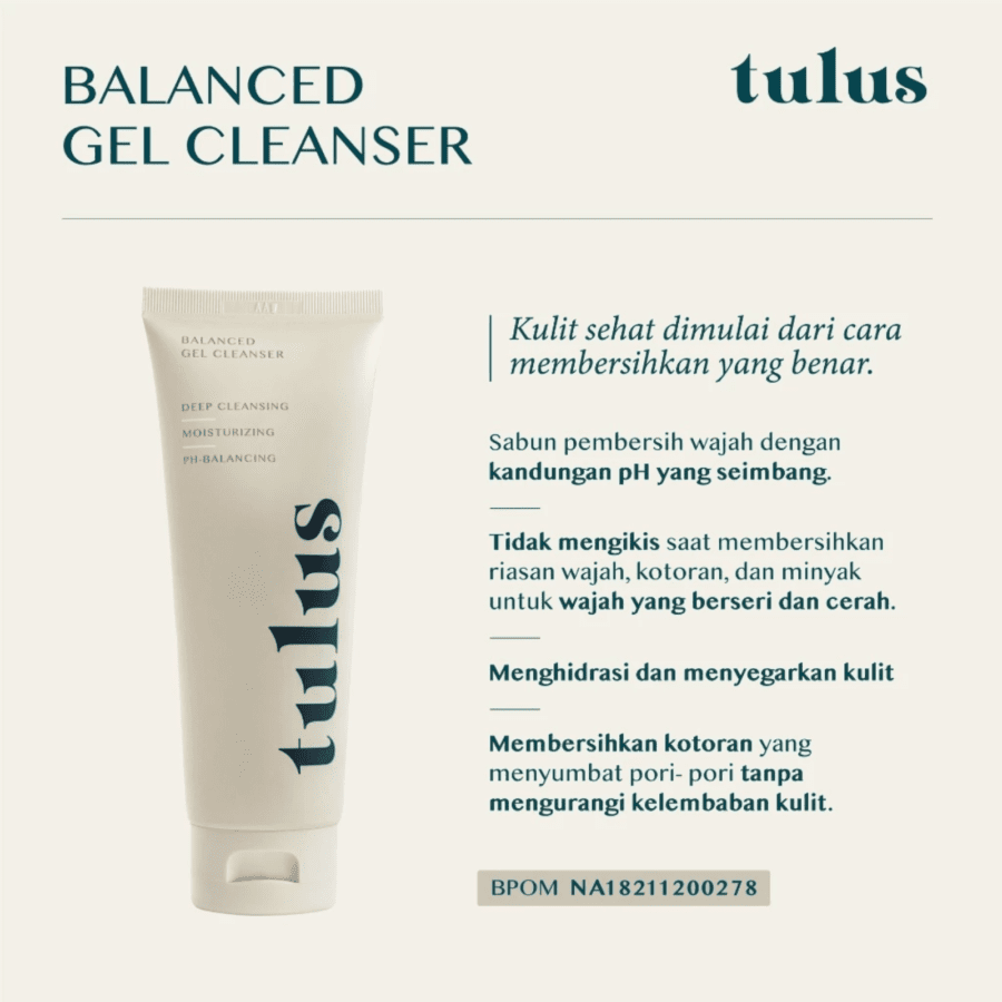Tulus Balanced Gel Cleanser Face Wash 30ml