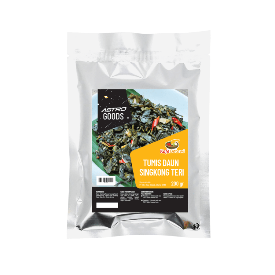Tumis Daun Singkong Teri Kafe Betawi x Astro Goods