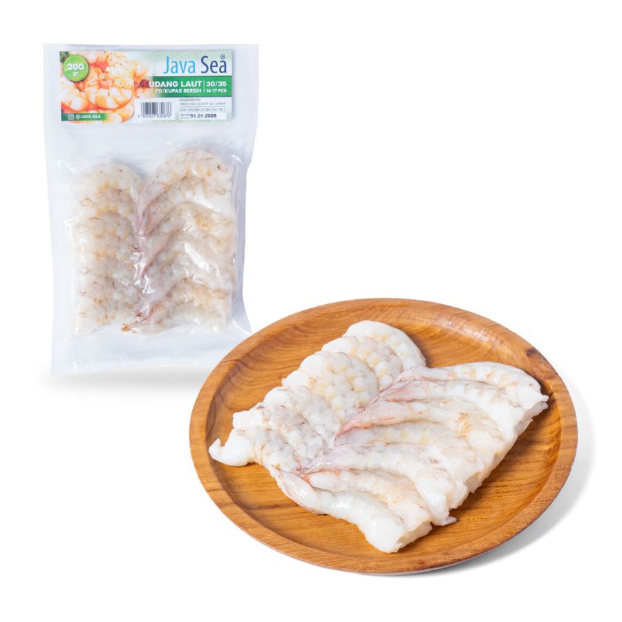 Udang Java Sea Udang Laut PD/ Kupas Bersih 30/35 200gram