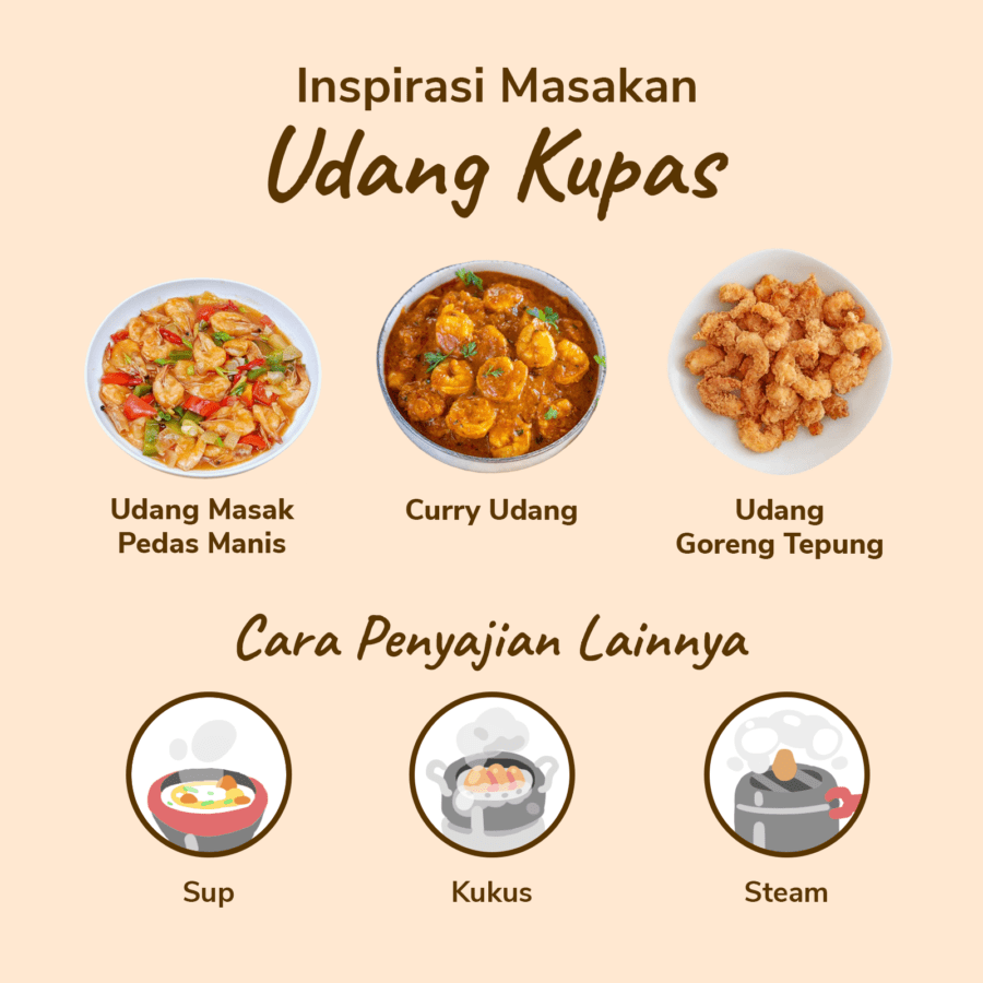Udang Kupas Vanamei Size L Astro Farm 500gram