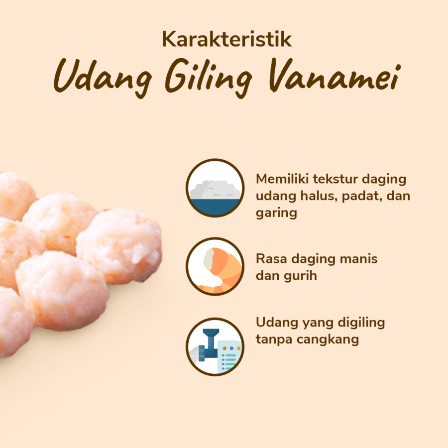Udang Vanamei Giling Halus Premium Java Sea x Astro Farm 200gram
