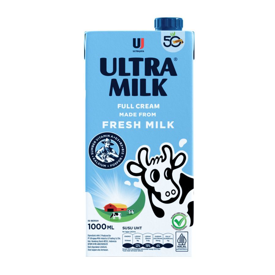 Ultra Milk Full Cream Susu UHT 1000ml