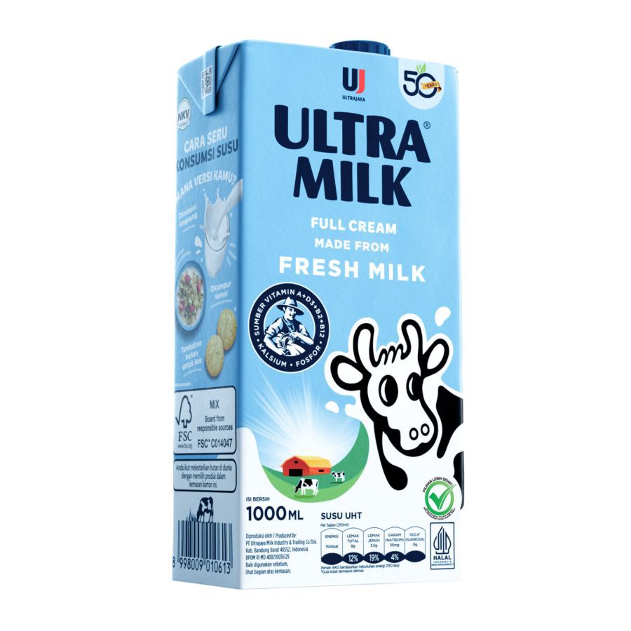 Ultra Milk Full Cream Susu UHT 1000ml