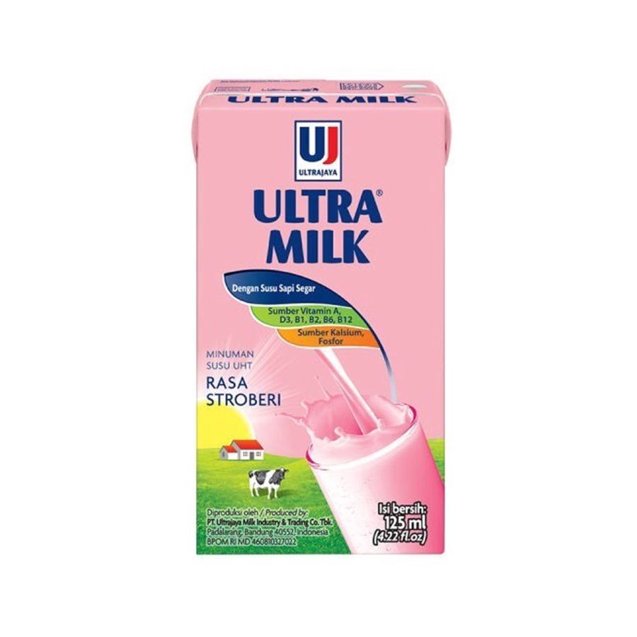 Ultra Milk Strawberry Susu UHT 125ml