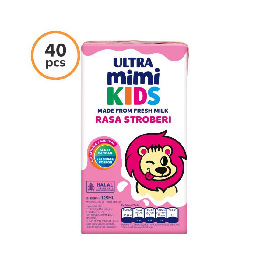 Ultra Mimi Kids Strawberry Susu UHT 125 ml