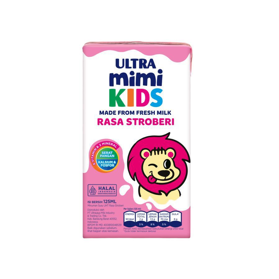 Ultra Mimi Kids Strawberry Susu UHT 125ml