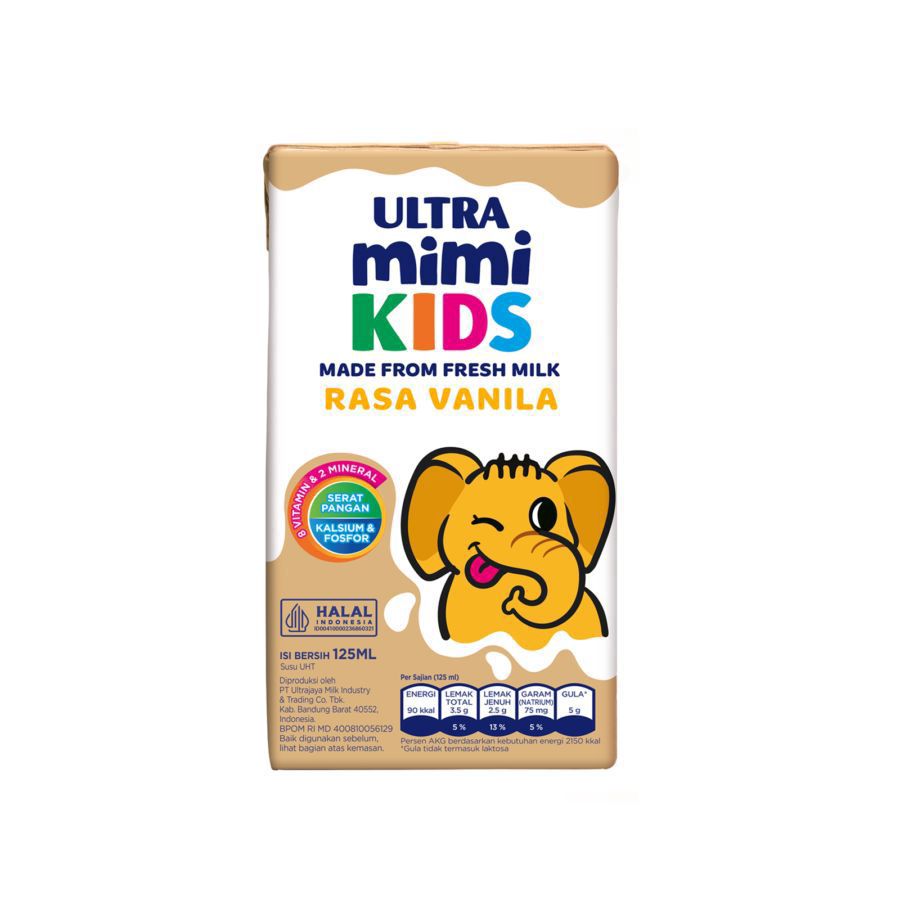 Ultra Mimi Kids Vanila Susu UHT 125ml