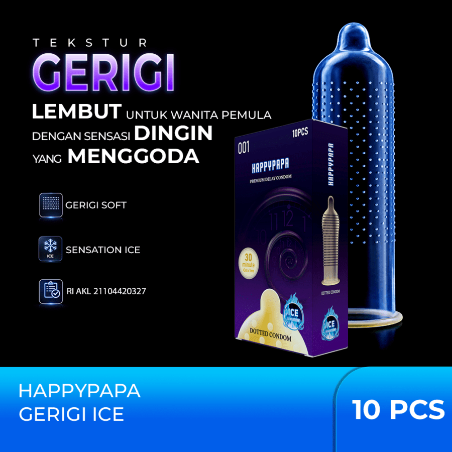 Happypapa 001 Gerigi Ice Sensation Kondom 10sachets