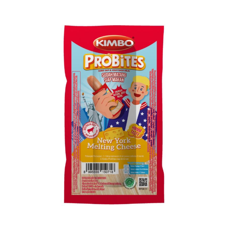 Kimbo Probites New York Melting Cheese 60gram 1pcs