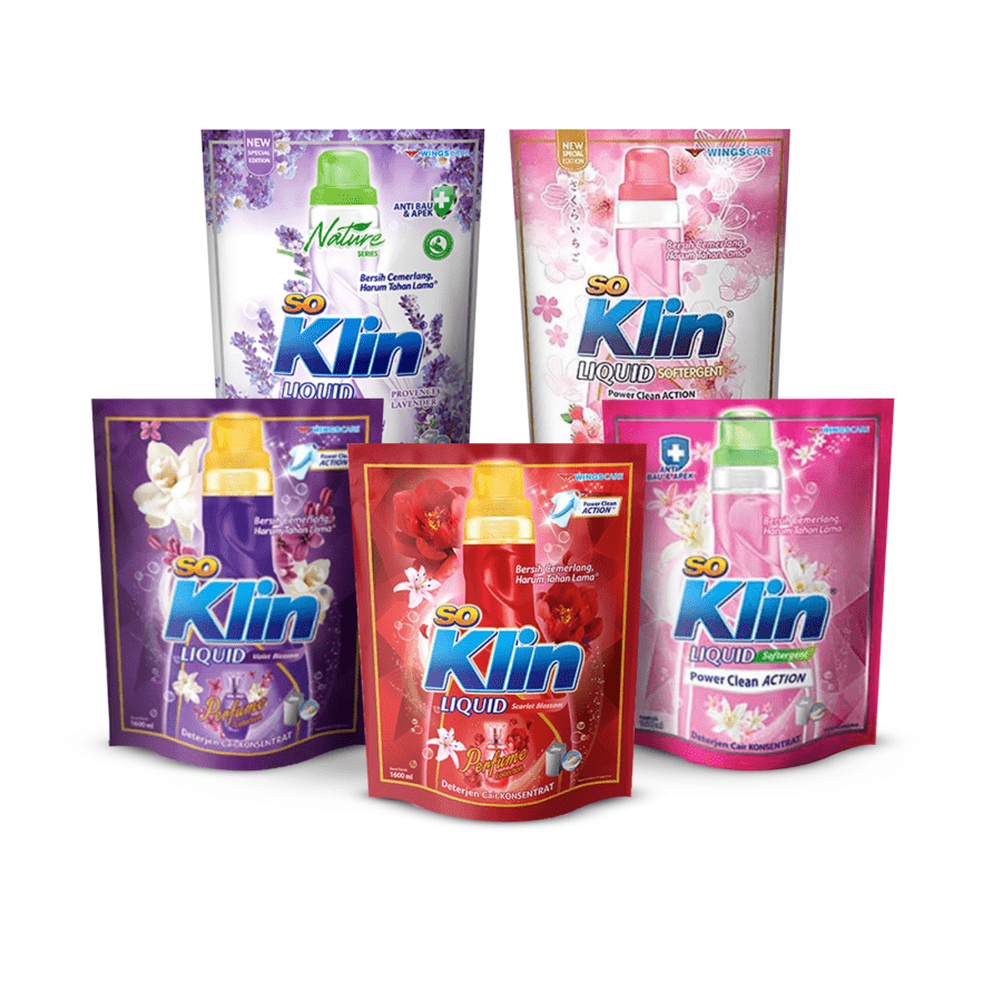 Bundle 5 Soklin Liquid 1600ml 1pcs