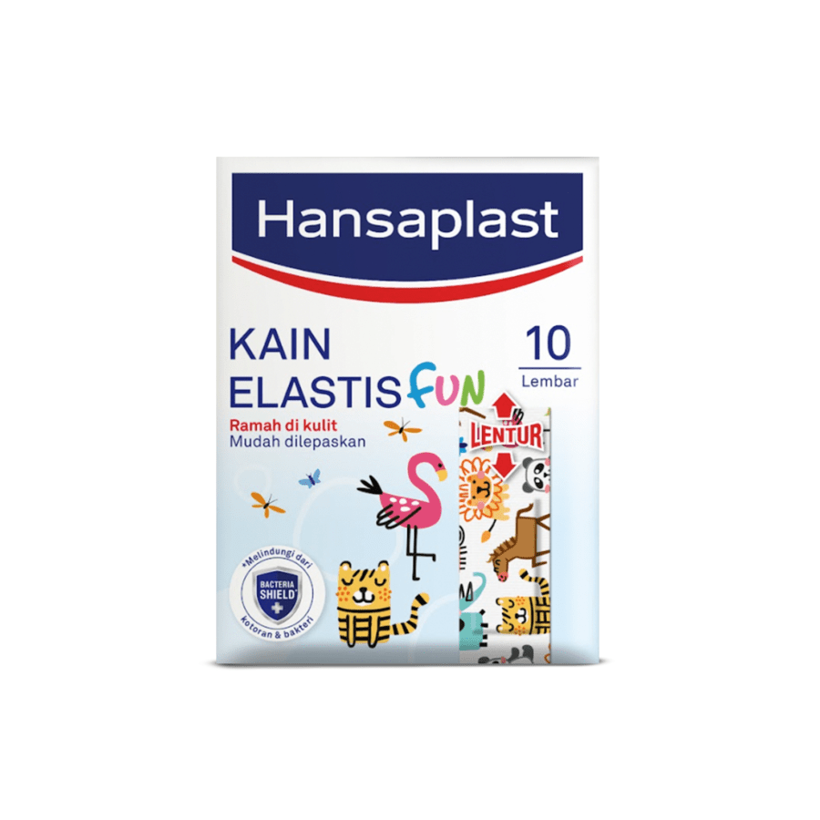 Hansaplast Fun Kain Elastis Plester Luka 10sheets