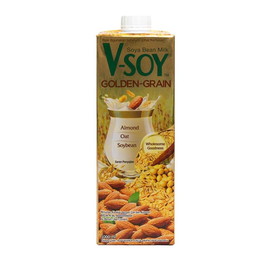 V-Soy Susu Kedelai Golden Grain 1000ml