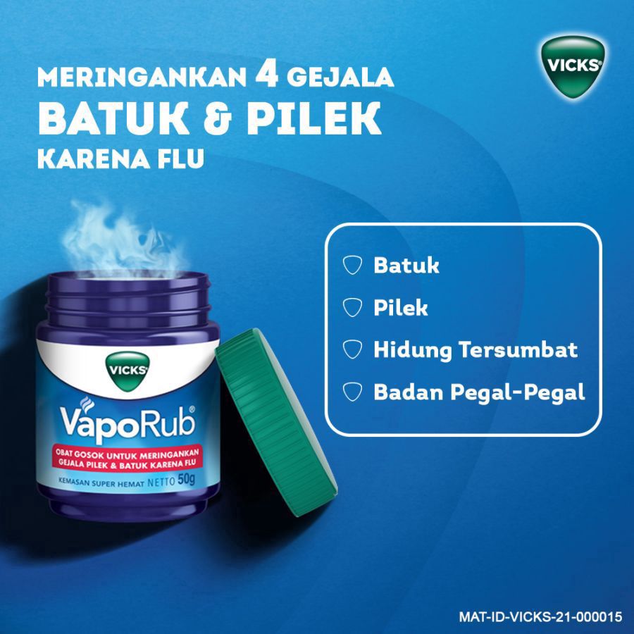 Vicks Vaporub Sakit Kepala & Flu 50gram