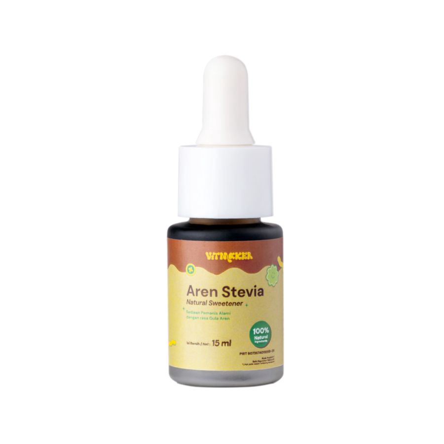 Vitmaker Liquid Aren Stevia Pemanis Alami Pengganti Gula Dengan 0 Calorie 15ml