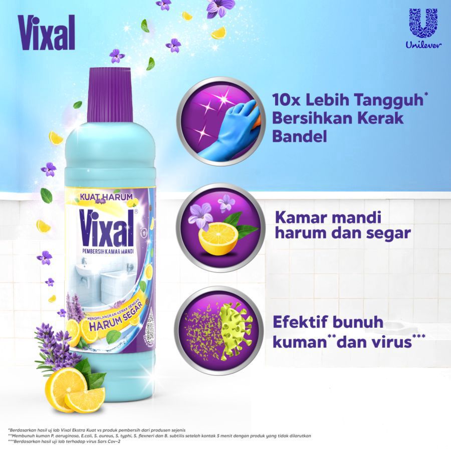 Vixal Kuat Harum Pembersih Kamar Mandi 700gram
