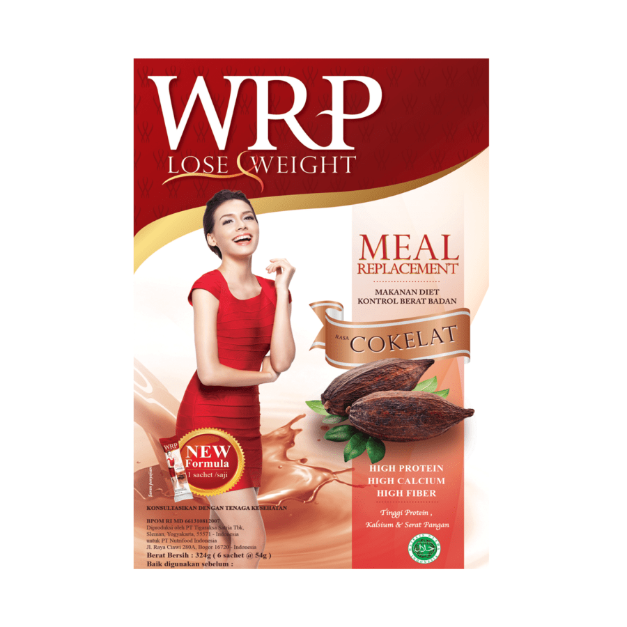 WRP Meal Replacement Chocolate Suplemen Box Suplemen Diet & Pengelolaan Berat Badan